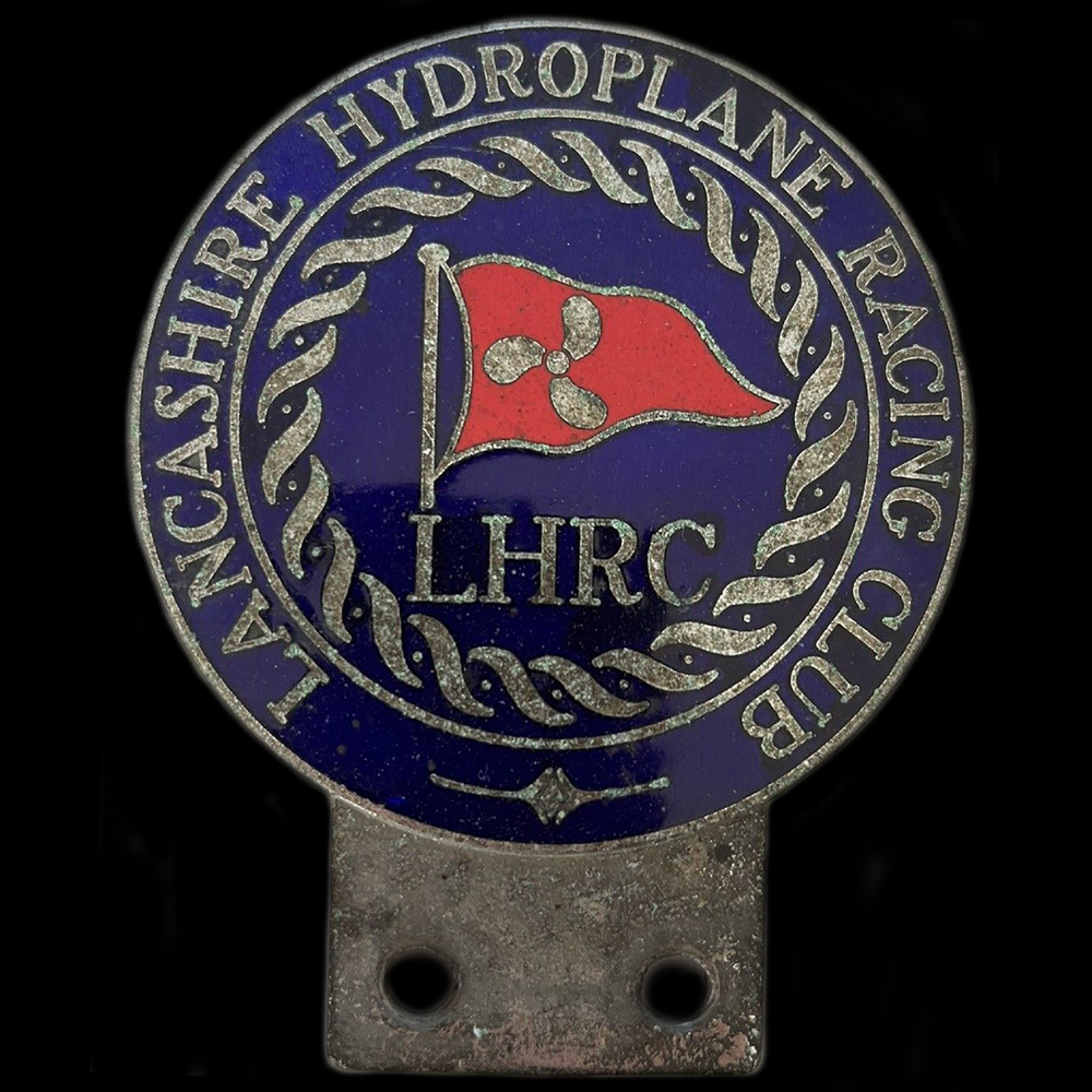  Lancashire Hydroplane Racing Club car badge